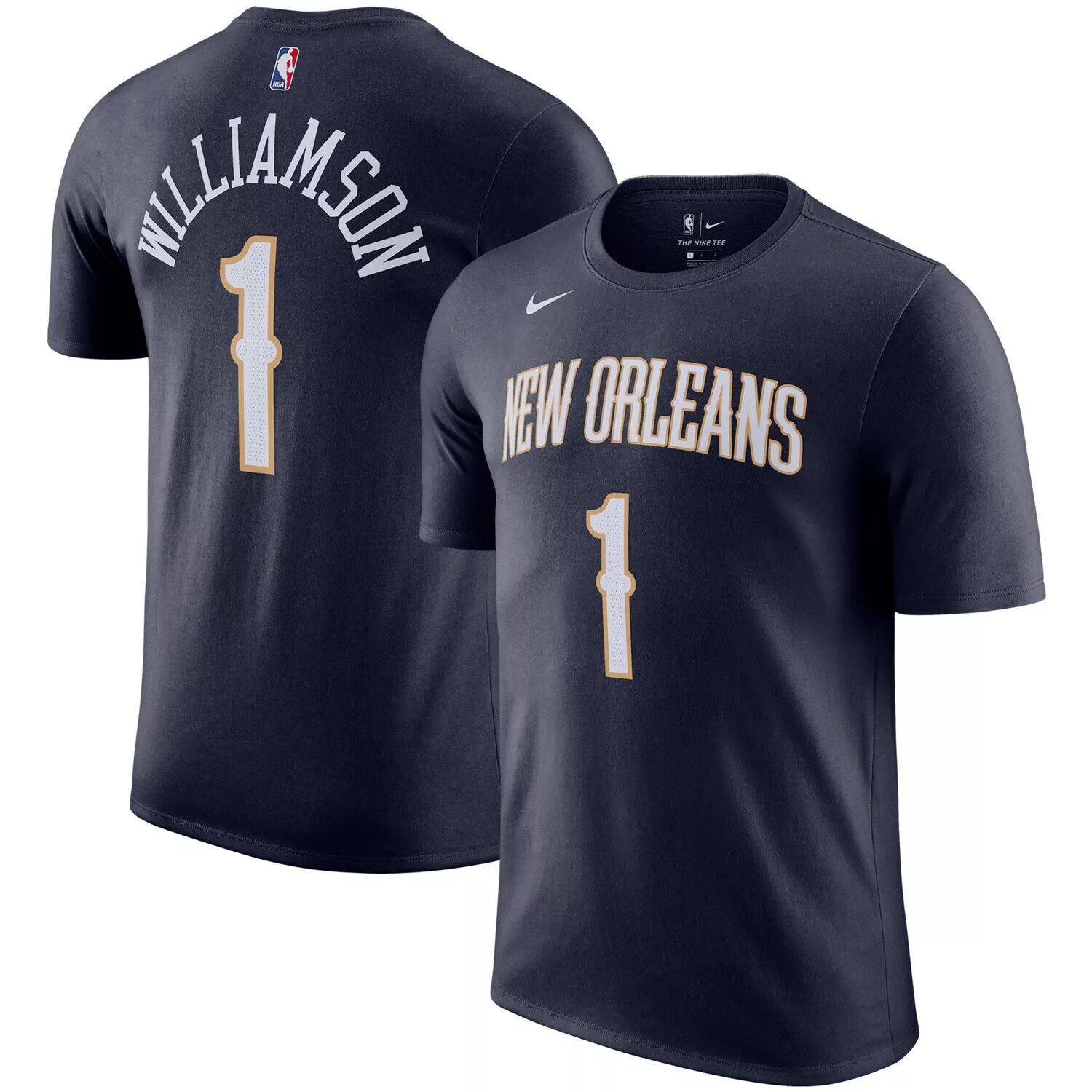 Мужская темно-синяя футболка с именем и номером Nike Zion Williamson New Orleans Pelicans, Синий
Мужская темно-синяя футболка с именем и номером Nike Zion Williamson New Orleans Pelicans, Синий