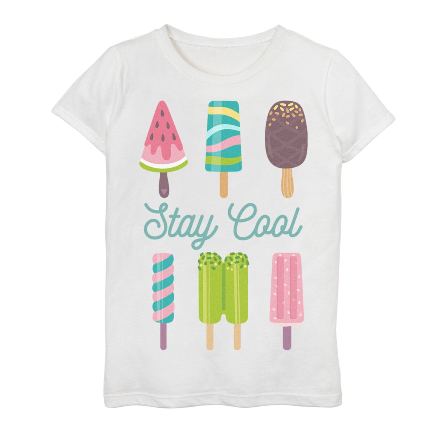 Футболка с рисунком «Stay Cool Popsicles Lineup» для девочек 7–16 лет Licensed Character
Футболка с рисунком «Stay Cool Popsicles Lineup» для девочек 7–16 лет Licensed Character