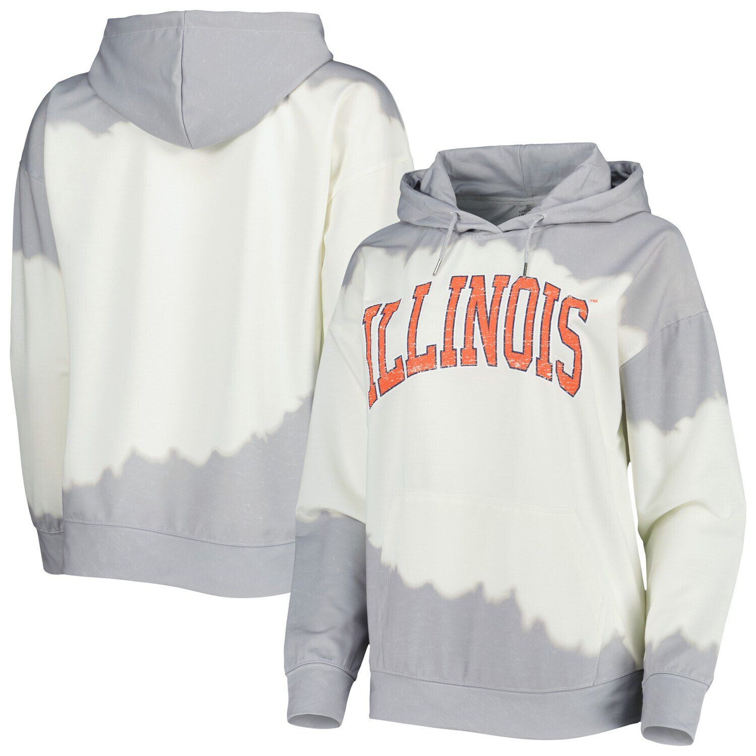 Женский пуловер с капюшоном Gameday Couture белого/серого цвета Illinois Fighting Illini For the Fun, окрашенный двойным погружением, Белый
Женский пуловер с капюшоном Gameday Couture белого/серого цвета Illinois Fighting Illini For the Fun, окрашенный двойным погружением, Белый