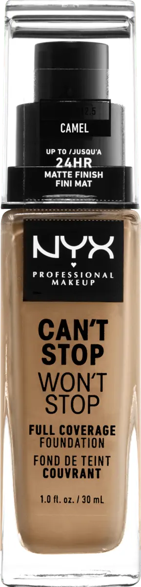 Тональный крем Can't Stop Won't Stop 24-Hour Camel 12,5 30 мл NYX PROFESSIONAL MAKEUP
Тональный крем Can't Stop Won't Stop 24-Hour Camel 12,5 30 мл NYX PROFESSIONAL MAKEUP