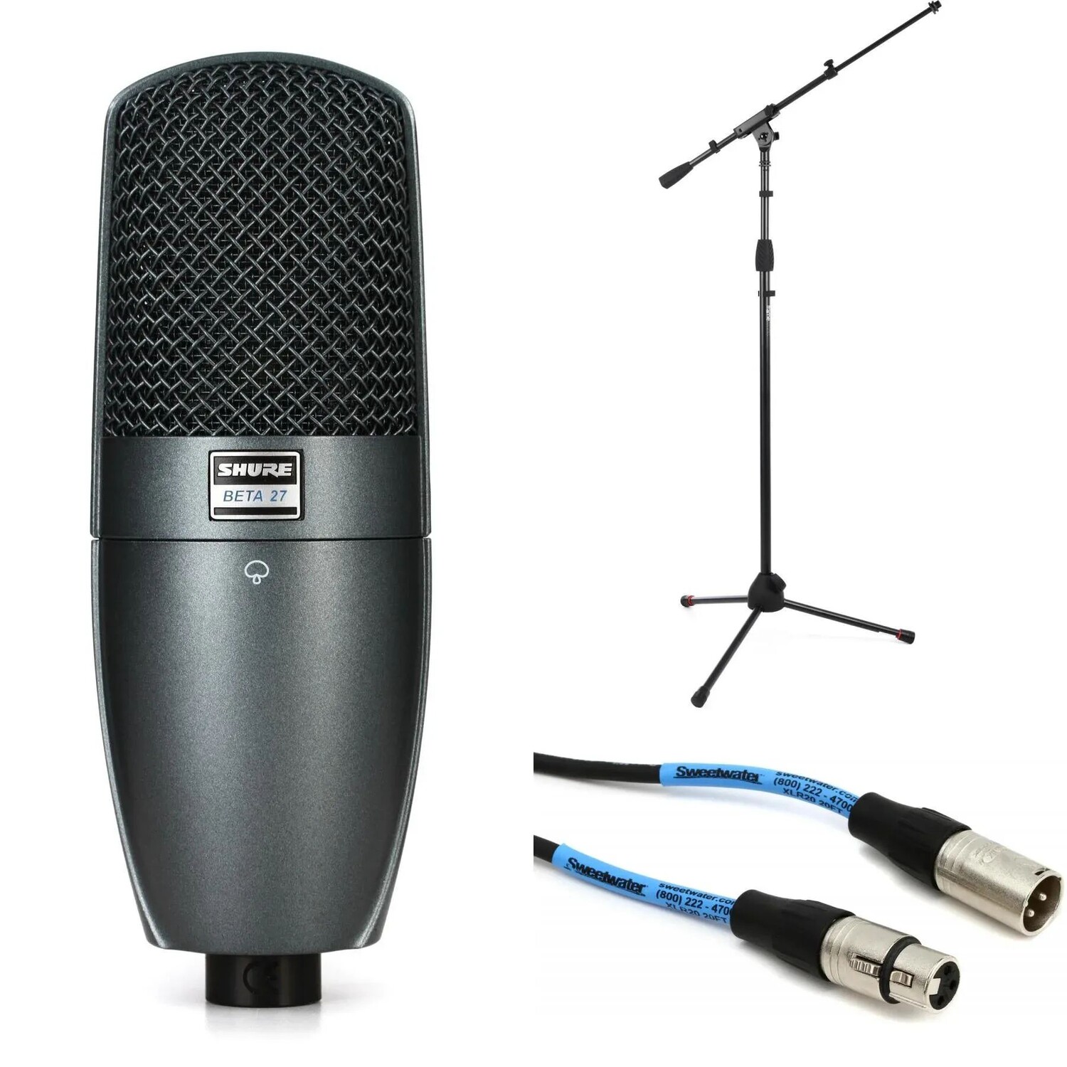 Shure Beta 27 Конденсаторный микрофон с большой диафрагмой, подставкой и кабелем
Shure Beta 27 Конденсаторный микрофон с большой диафрагмой, подставкой и кабелем
