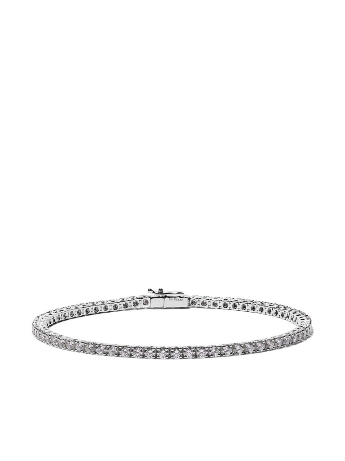 Браслет Eternity Line из белого золота с бриллиантами De Beers Jewellers, серебряный
Браслет Eternity Line из белого золота с бриллиантами De Beers Jewellers, серебряный