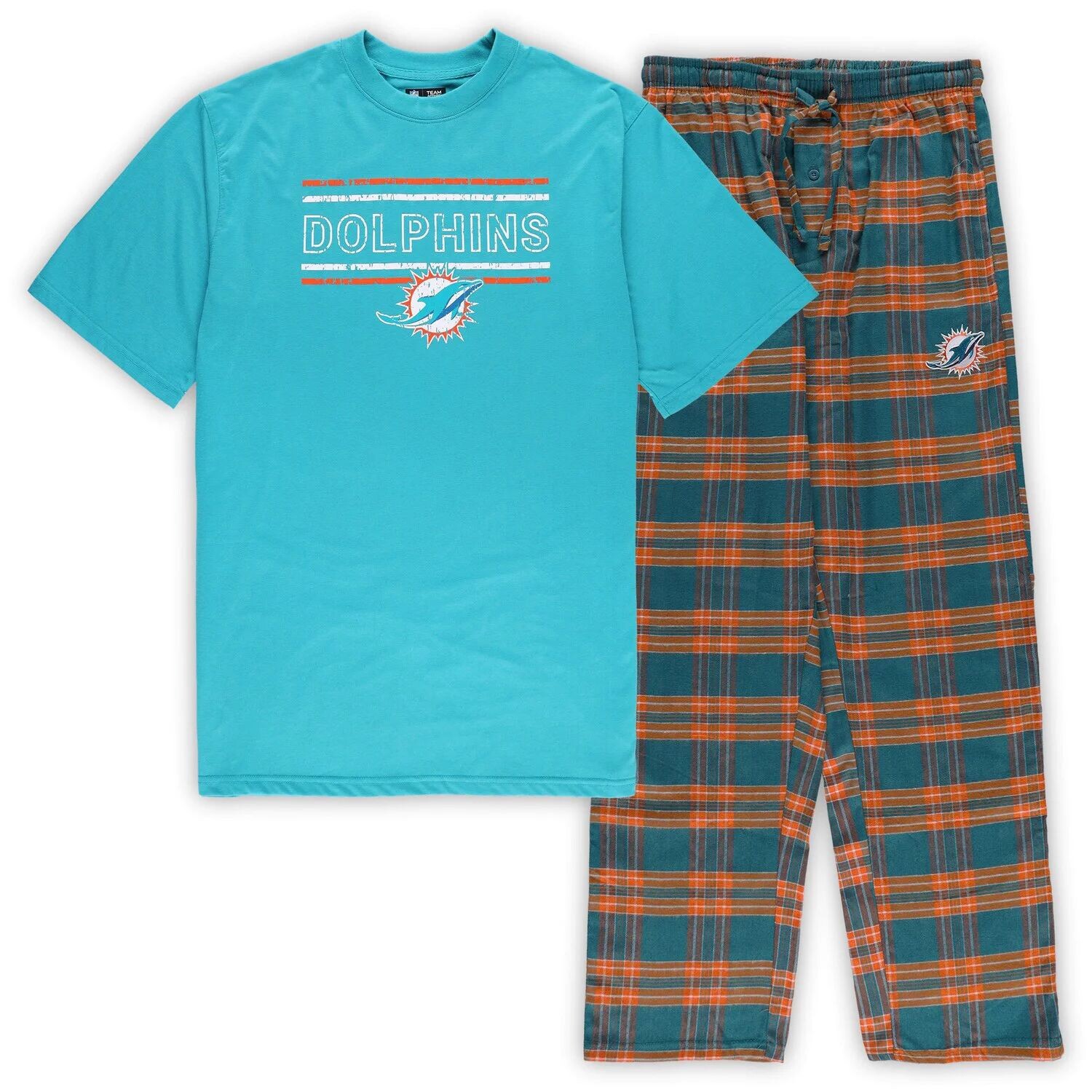 Мужской фланелевой спальный комплект Concepts Sport Aqua/Orange Miami Dolphins Big & Tall
Мужской фланелевой спальный комплект Concepts Sport Aqua/Orange Miami Dolphins Big & Tall
