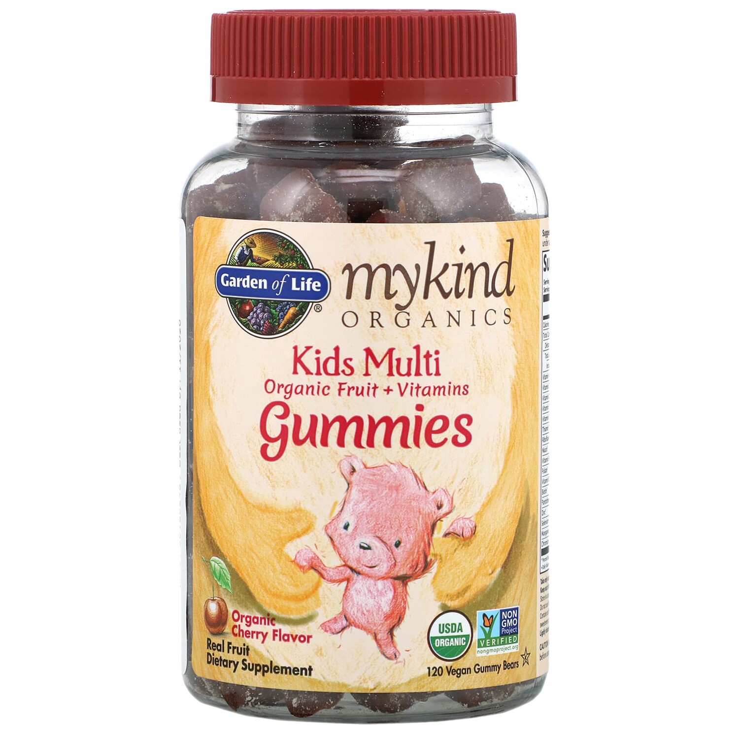 MyKind Organics, детский мультивитамин, органический ароматизатор со вкусом вишни, 120 веганских жевательных конфет в форме мишек, Garden of Life
MyKind Organics, детский мультивитамин, органический ароматизатор со вкусом вишни, 120 веганских жевательных конфет в форме мишек, Garden of Life