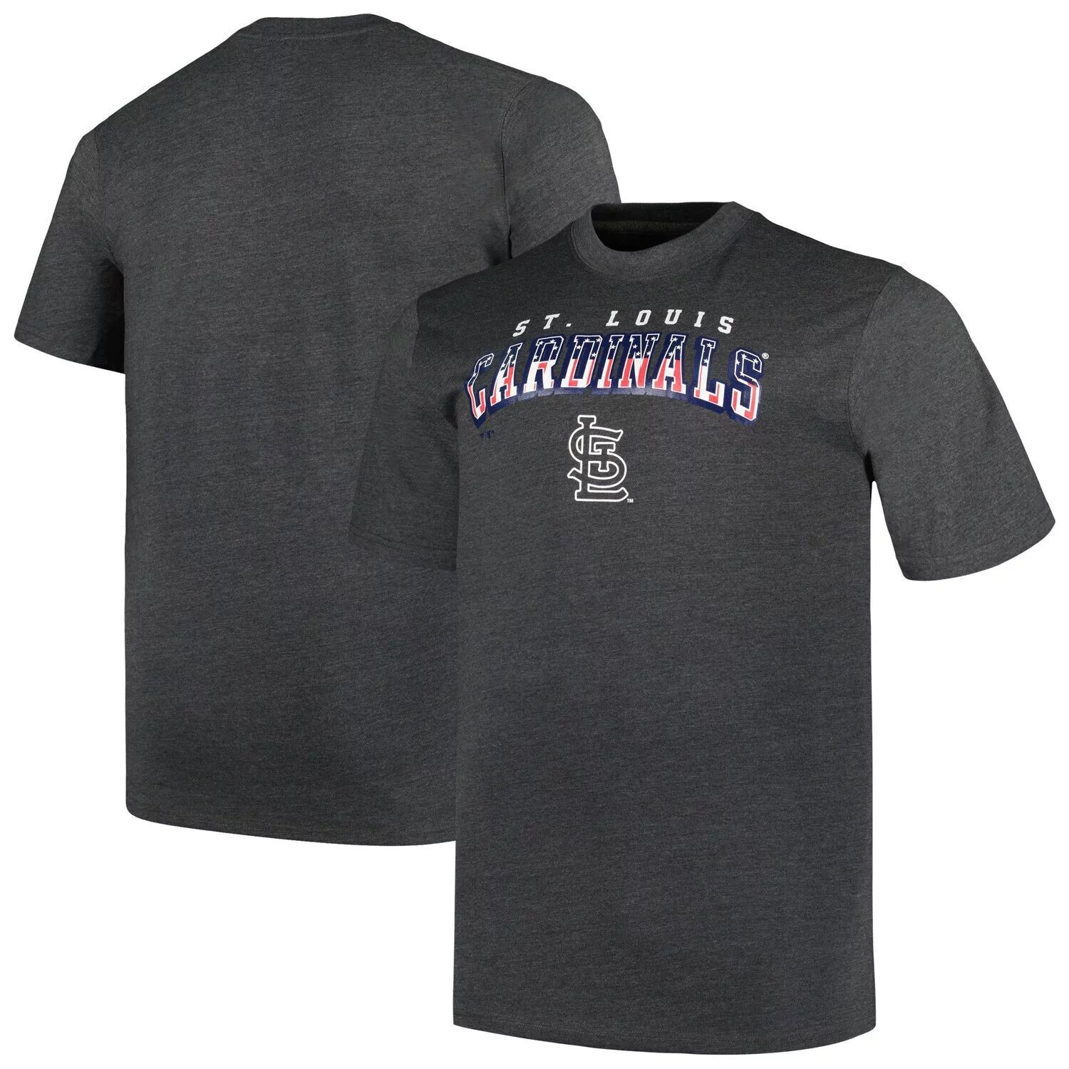 Мужская футболка Profile Heather Charcoal St. Louis Cardinals Big & Tall American
Мужская футболка Profile Heather Charcoal St. Louis Cardinals Big & Tall American