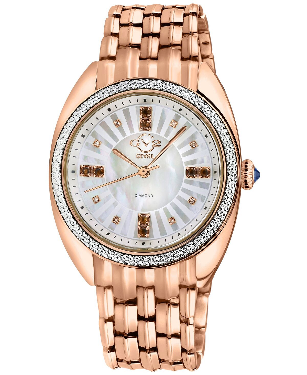 Женские часы Palermo Swiss Quartz Rose из нержавеющей стали 35 мм GV2 by Gevril
Женские часы Palermo Swiss Quartz Rose из нержавеющей стали 35 мм GV2 by Gevril