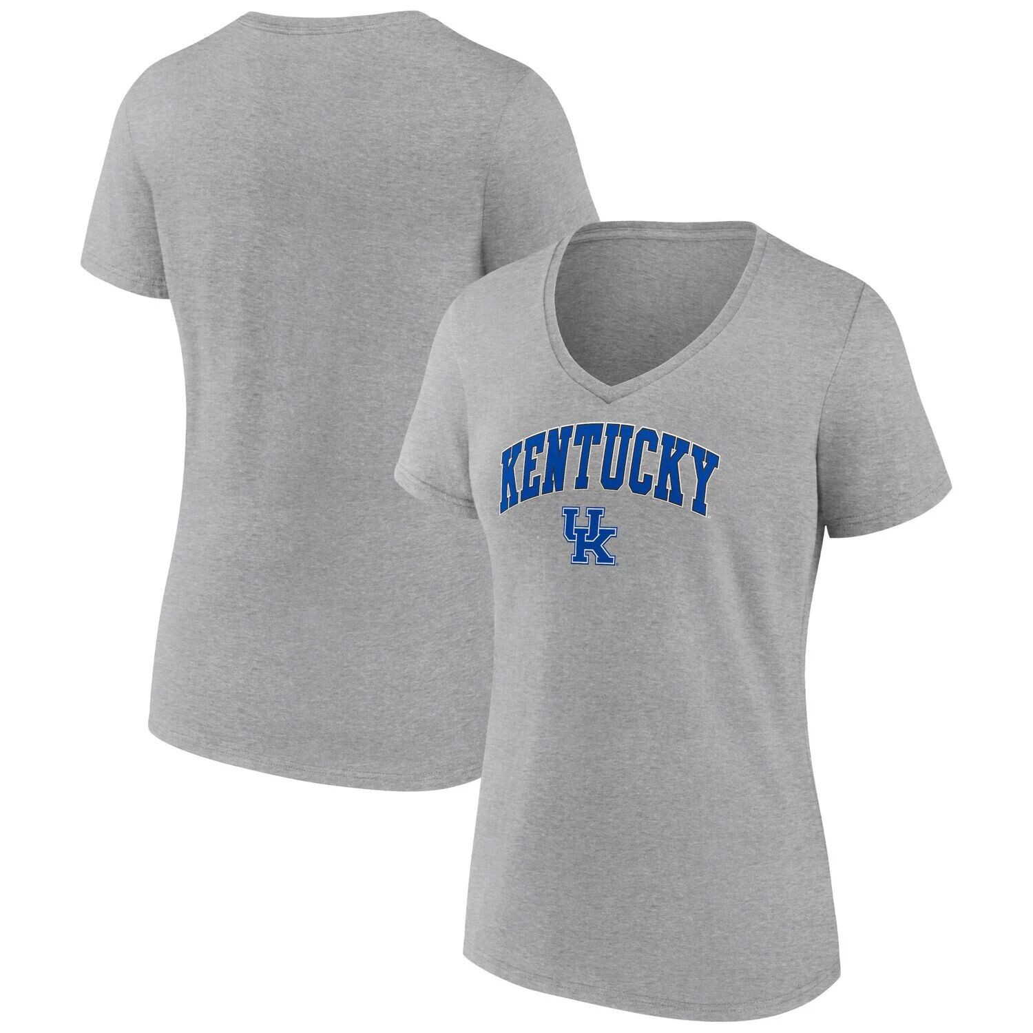 Женская футболка Fanatics Heather Grey Kentucky Wildcats Evergreen Campus с v-образным вырезом Fanatics
Женская футболка Fanatics Heather Grey Kentucky Wildcats Evergreen Campus с v-образным вырезом Fanatics