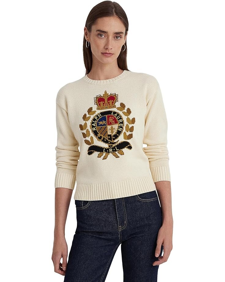 Свитер LAUREN Ralph Lauren Petite Intarsia-Knit Crest Cotton-Blend Sweater, кремовый, Бежевый
Свитер LAUREN Ralph Lauren Petite Intarsia-Knit Crest Cotton-Blend Sweater, кремовый, Бежевый