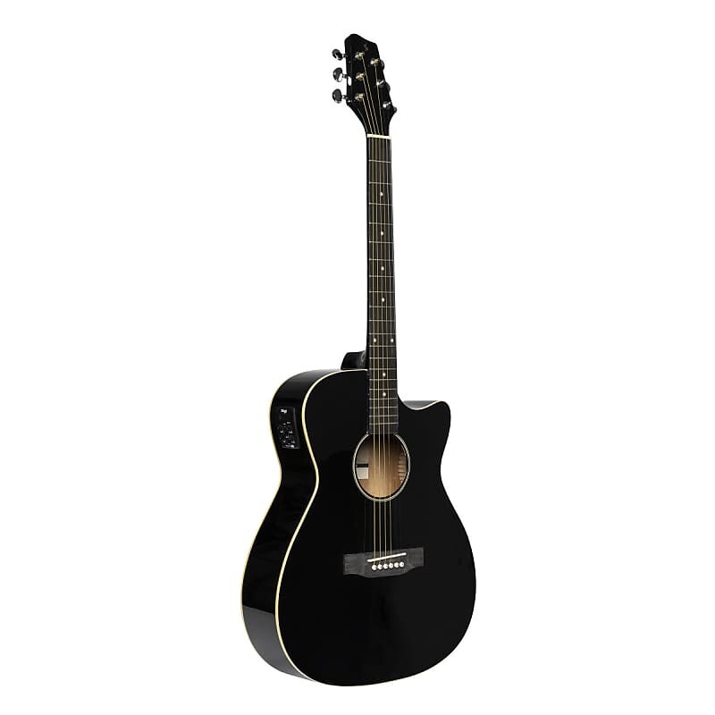 Акустическая гитара Stagg SA35 ACE-BK Auditorium Cutaway Basswood Top Catalpa Neck 6-String Acoustic-Electric Guitar
Акустическая гитара Stagg SA35 ACE-BK Auditorium Cutaway Basswood Top Catalpa Neck 6-String Acoustic-Electric Guitar