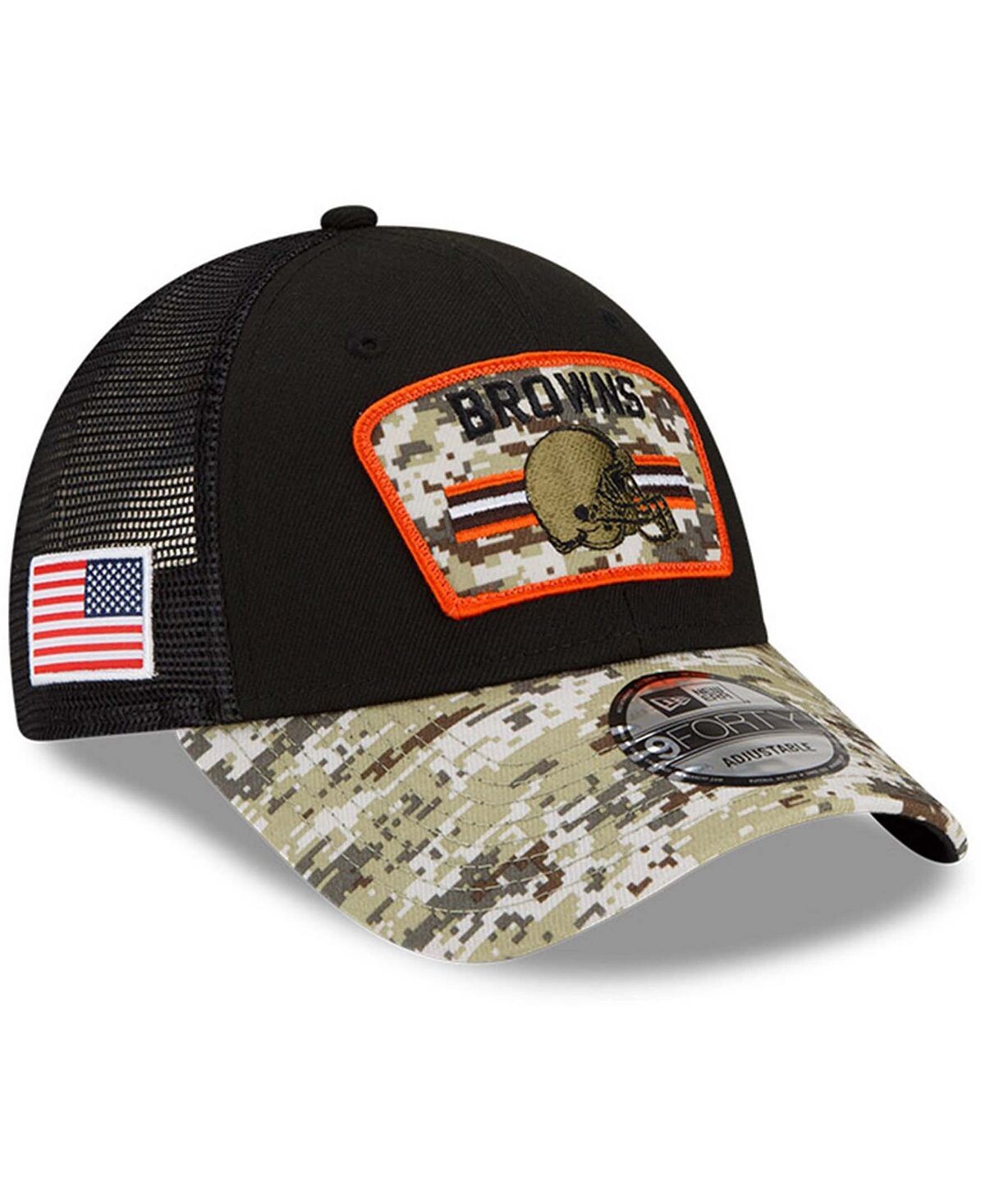 Мужская черно-камуфляжная регулируемая кепка Cleveland Browns 2021 Salute To Service Trucker 9FORTY Snapback New Era
Мужская черно-камуфляжная регулируемая кепка Cleveland Browns 2021 Salute To Service Trucker 9FORTY Snapback New Era