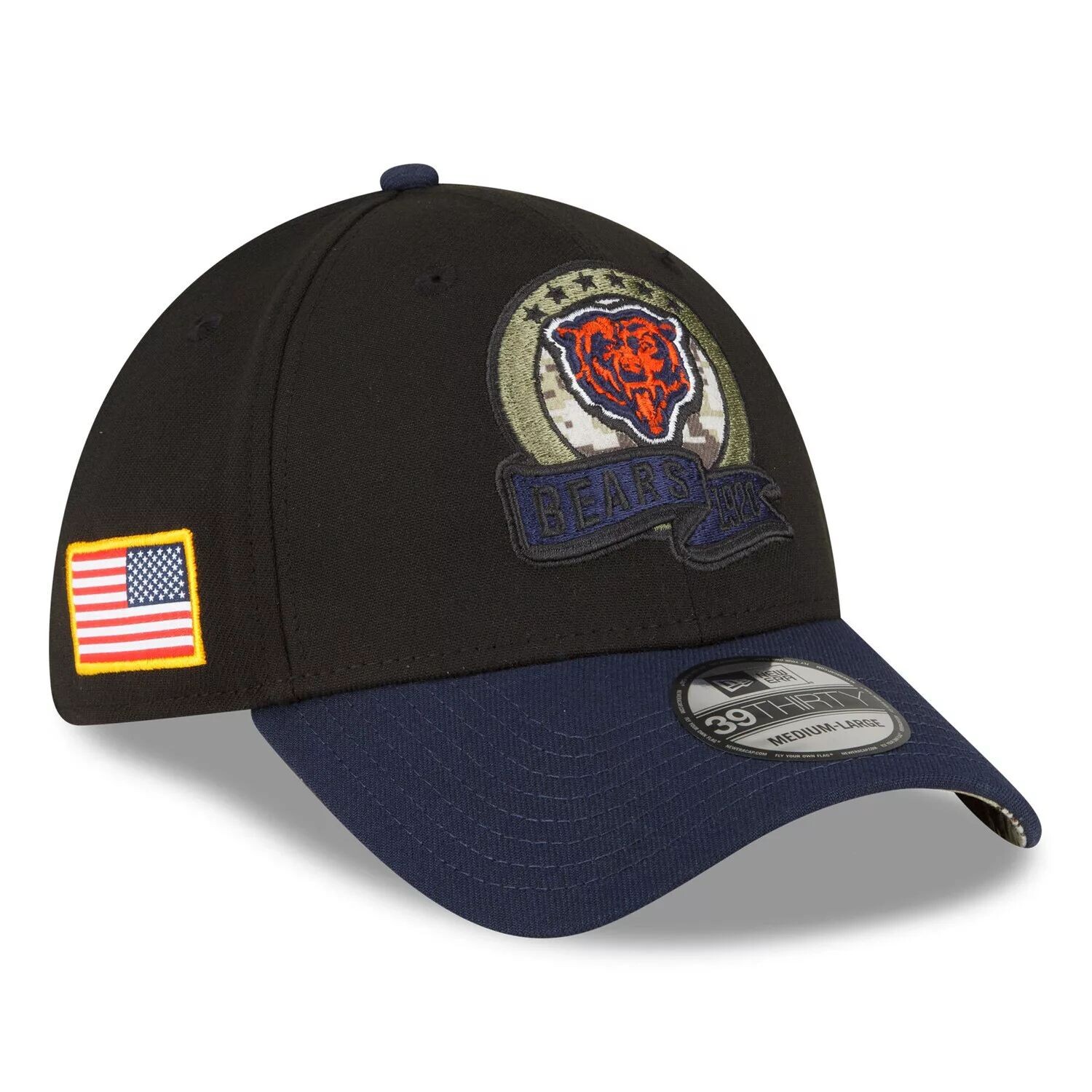 Мужская кепка New Era черного/темно-синего цвета Chicago Bears 2022 Salute To Service 39THIRTY Flex Hat
Мужская кепка New Era черного/темно-синего цвета Chicago Bears 2022 Salute To Service 39THIRTY Flex Hat