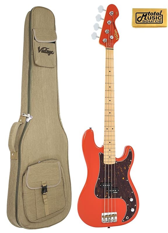 Басс гитара Vintage Reissued Series Bass V4MFR, Firenza Red Finish W/ Gig Bag
Басс гитара Vintage Reissued Series Bass V4MFR, Firenza Red Finish W/ Gig Bag