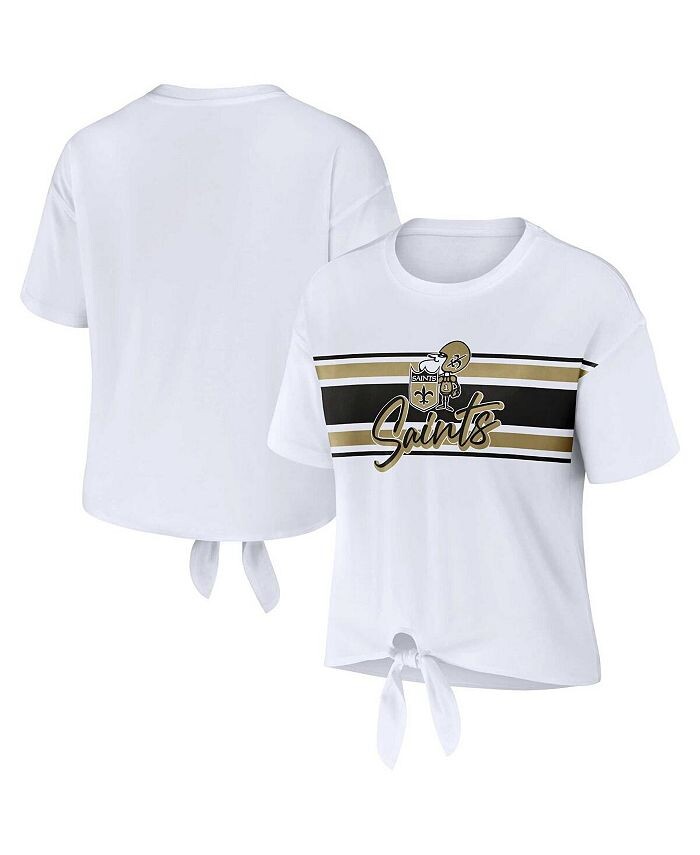 Женская белая футболка в стиле ретро New Orleans Saints с завязкой спереди WEAR by Erin Andrews, белый
Женская белая футболка в стиле ретро New Orleans Saints с завязкой спереди WEAR by Erin Andrews, белый