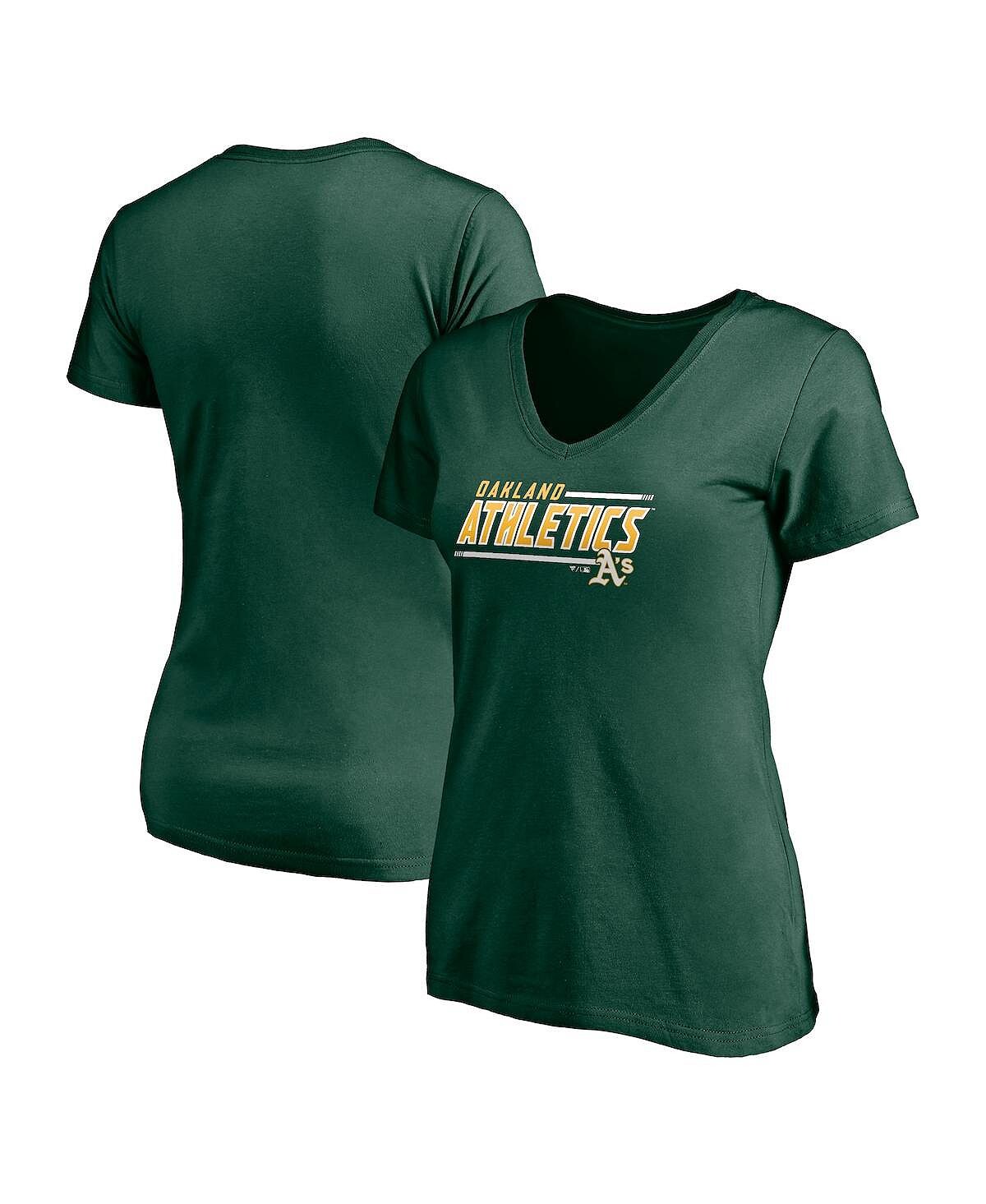 Женская зеленая футболка с логотипом Oakland Athletics размера плюс с v-образным вырезом Fanatics, зеленый
Женская зеленая футболка с логотипом Oakland Athletics размера плюс с v-образным вырезом Fanatics, зеленый