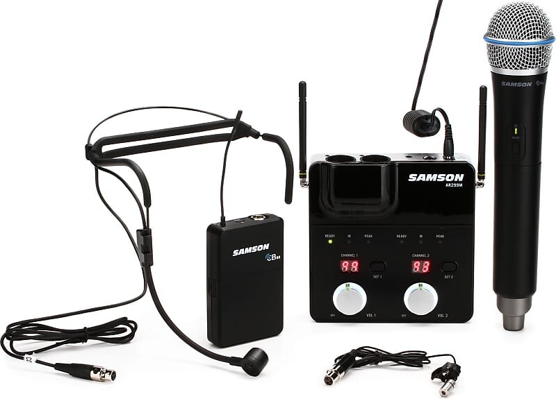 Беспроводная система Samson Concert 288m Dual-Channel All-in-One Wireless Microphone System (D Band)
Беспроводная система Samson Concert 288m Dual-Channel All-in-One Wireless Microphone System (D Band)