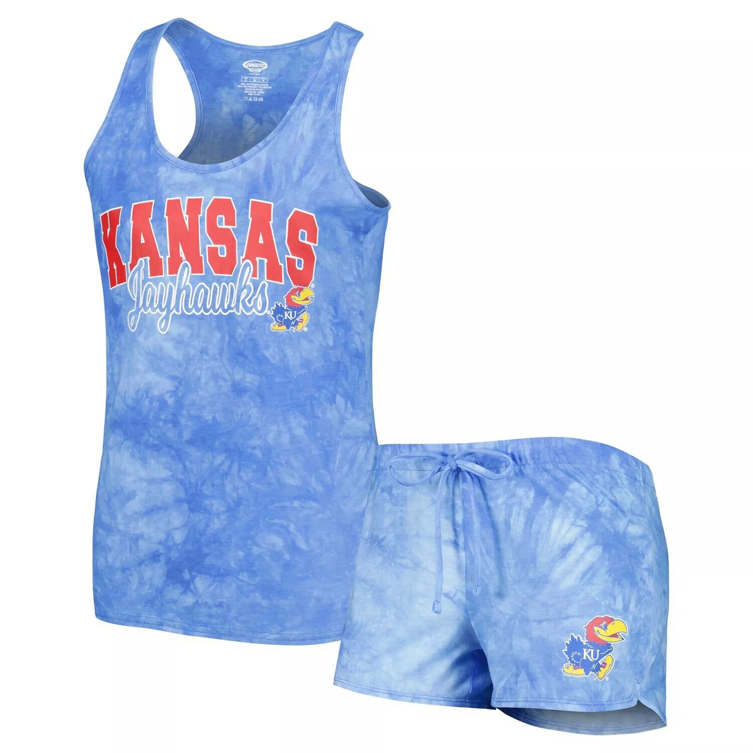 Женский комплект для сна с майкой и шортами Concepts Sport Royal Kansas Jayhawks Billboard Tie Dye
Женский комплект для сна с майкой и шортами Concepts Sport Royal Kansas Jayhawks Billboard Tie Dye