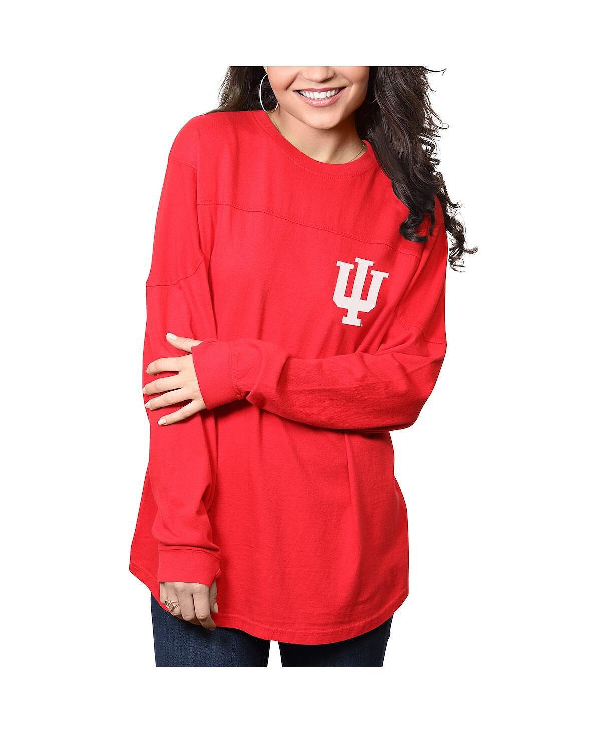 Женские малиновые худи Indiana Hoosiers The Big Shirt, футболка оверсайз с длинными рукавами Pressbox, Красный
Женские малиновые худи Indiana Hoosiers The Big Shirt, футболка оверсайз с длинными рукавами Pressbox, Красный