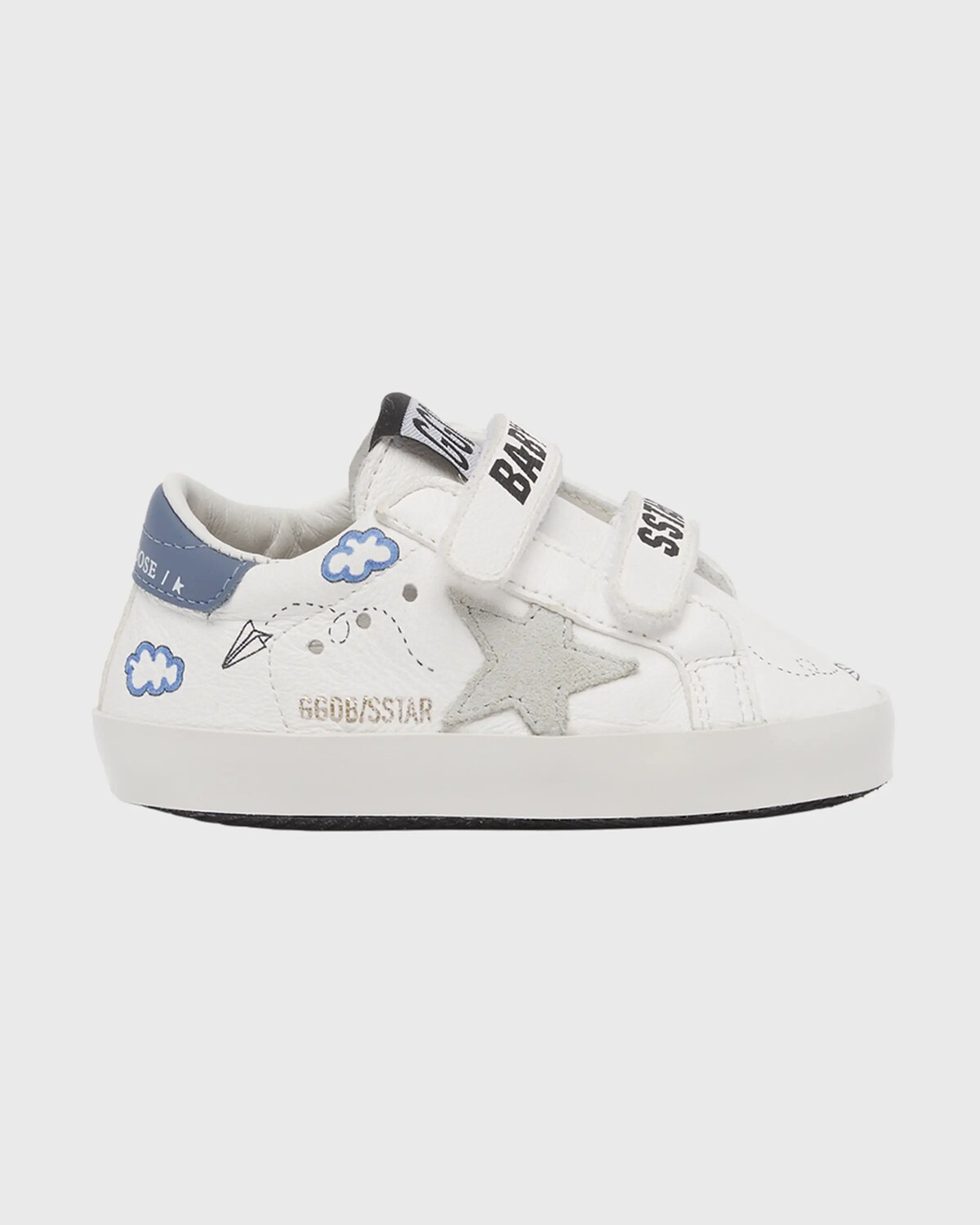 Школьные кожаные низкие кеды для мальчиков, детские Golden Goose, цвет White/Ice/Blue
Школьные кожаные низкие кеды для мальчиков, детские Golden Goose, цвет White/Ice/Blue