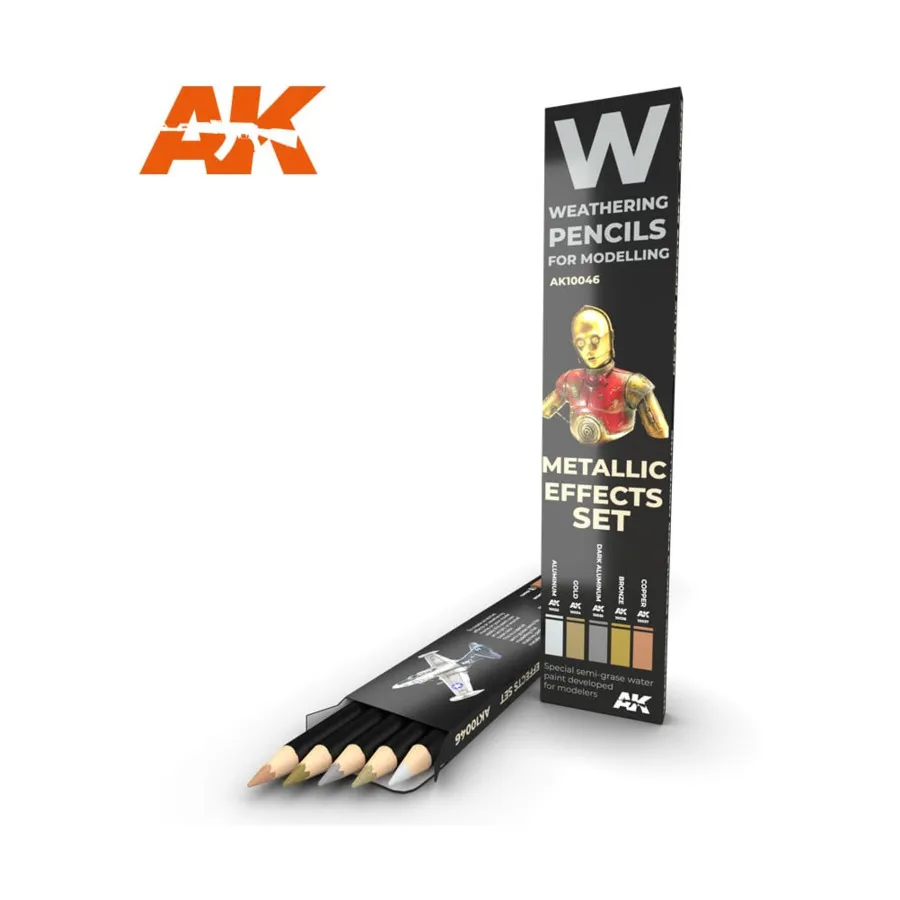 Карандаши Weathering - Набор металлических эффектов, Weathering Pencils (AK-Interactive)
Карандаши Weathering - Набор металлических эффектов, Weathering Pencils (AK-Interactive)