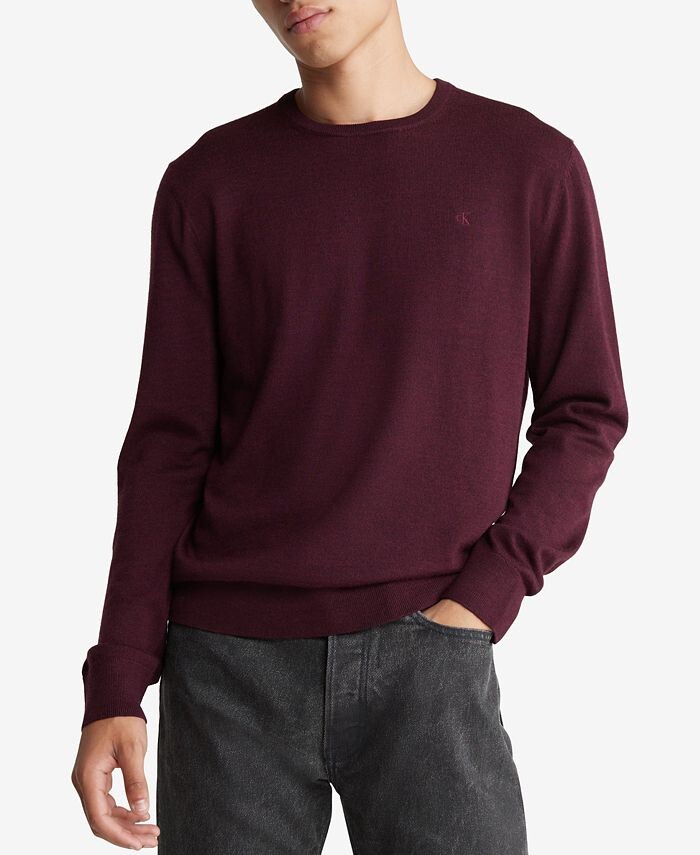 Мужской свитер из очень тонкой шерсти мериноса Calvin Klein, цвет Tawny Port Heather
Мужской свитер из очень тонкой шерсти мериноса Calvin Klein, цвет Tawny Port Heather