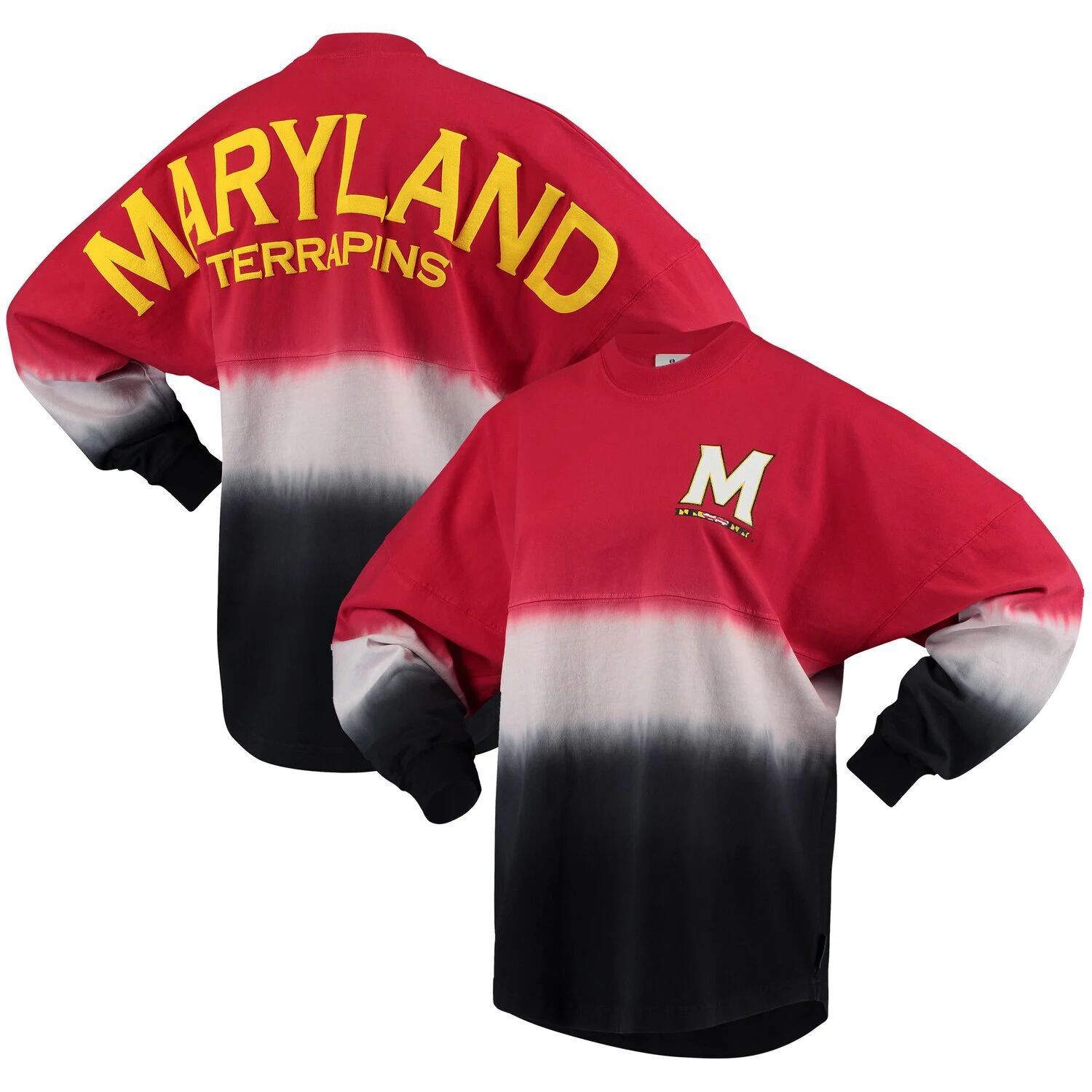 Женская красная/белая трикотажная футболка с длинными рукавами Maryland Terrapins Ombre Spirit, Красный
Женская красная/белая трикотажная футболка с длинными рукавами Maryland Terrapins Ombre Spirit, Красный