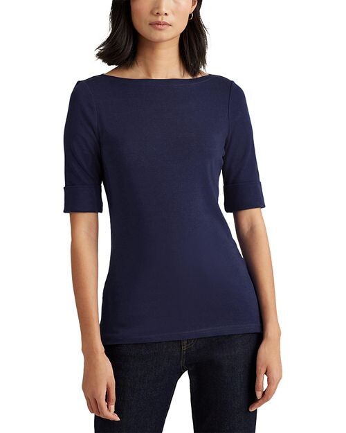 Приталенный топ с короткими рукавами и вырезом «лодочкой» Ralph Lauren, цвет Blue
Приталенный топ с короткими рукавами и вырезом «лодочкой» Ralph Lauren, цвет Blue