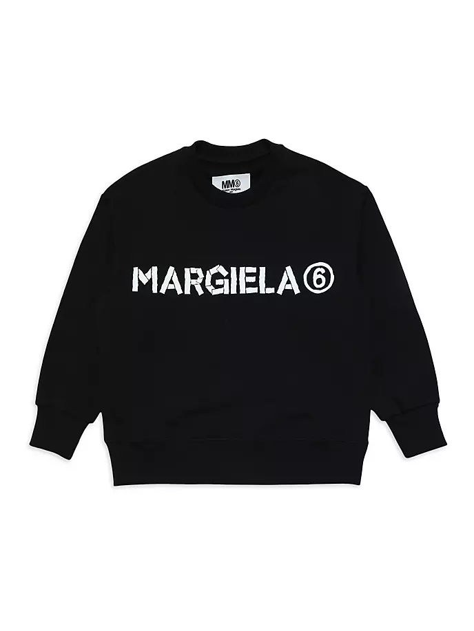 Толстовка с круглым вырезом и логотипом Little Kid's & Kid's Mm6 Maison Margiela, черный
Толстовка с круглым вырезом и логотипом Little Kid's & Kid's Mm6 Maison Margiela, черный