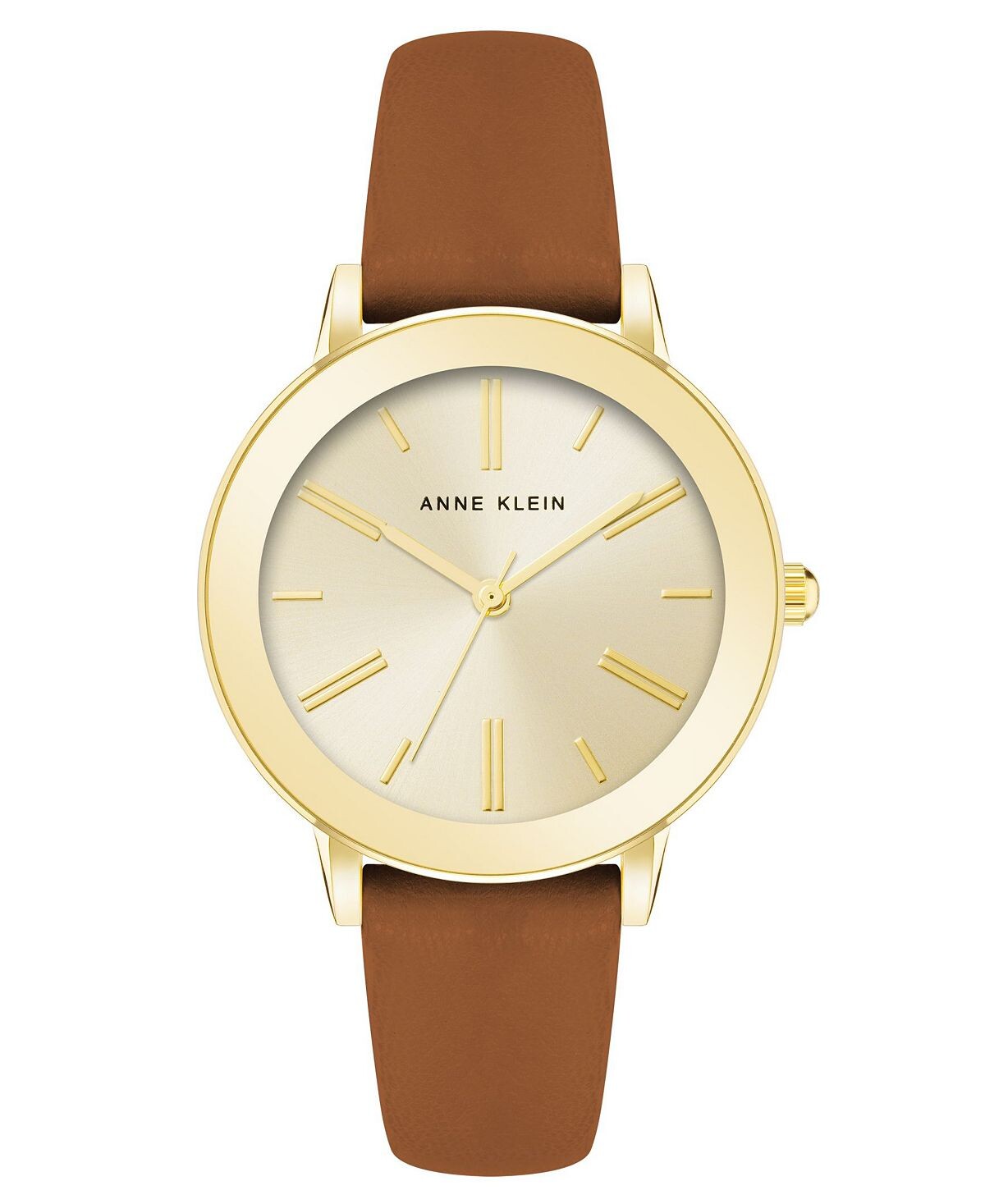 Женские часы из коричневой веганской кожи с золотистыми ушками, 36 мм Anne Klein, коричневый
Женские часы из коричневой веганской кожи с золотистыми ушками, 36 мм Anne Klein, коричневый
