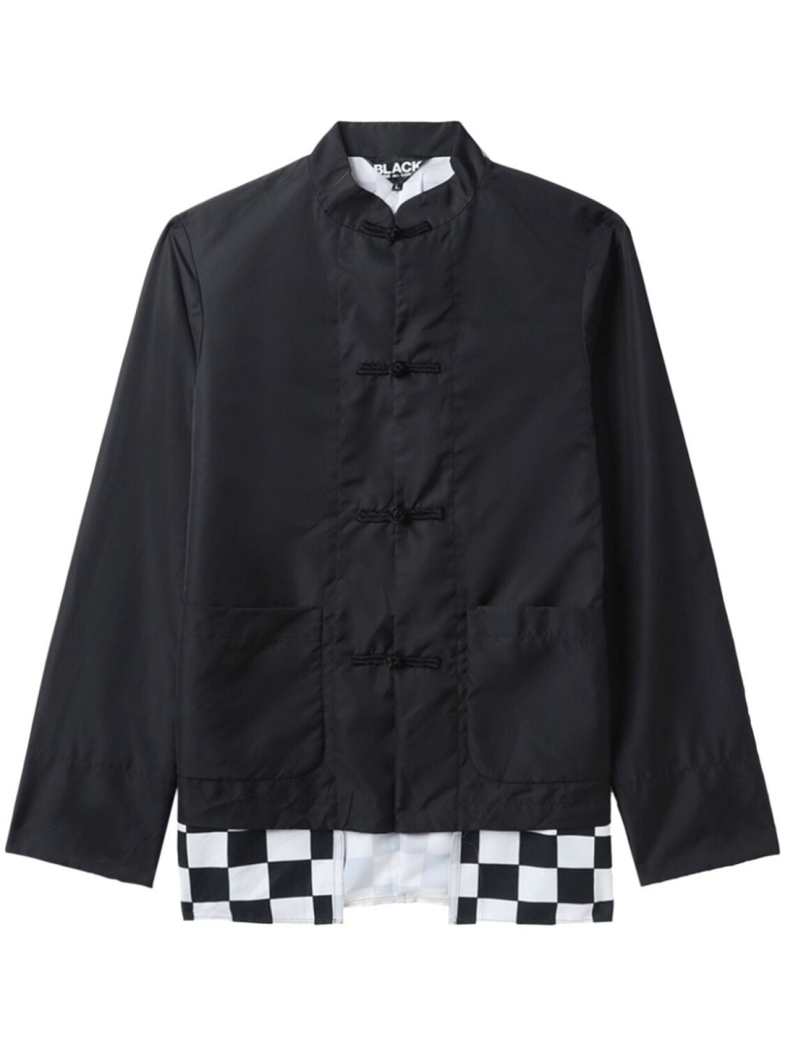 Black Comme Des Garçons куртка с воротником-стойкой и клетчатой вставкой, черный
Black Comme Des Garçons куртка с воротником-стойкой и клетчатой вставкой, черный