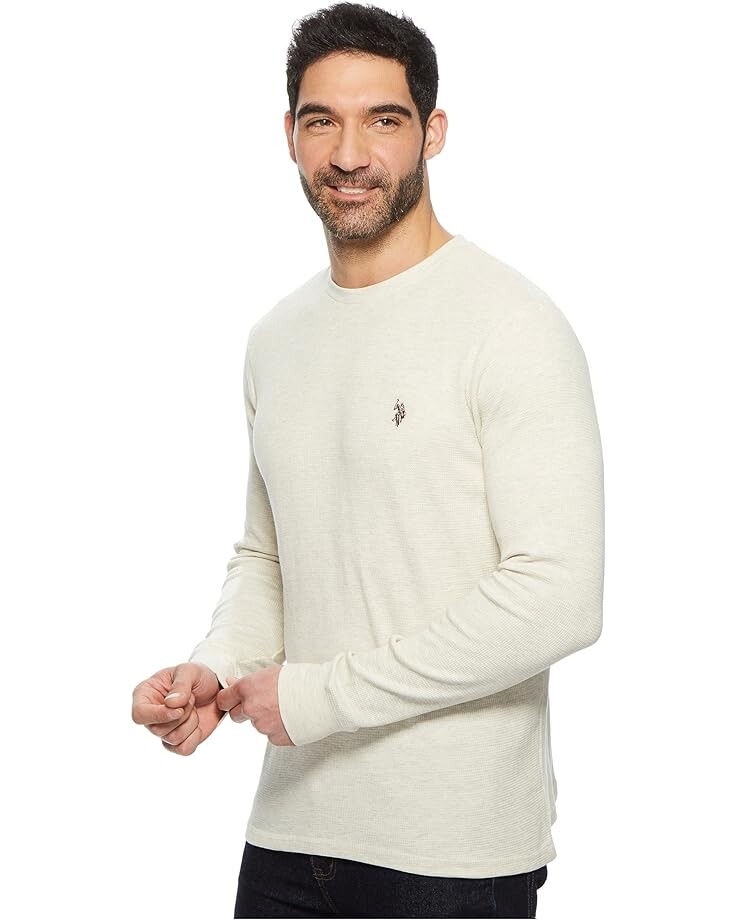 Рубашка U.S. POLO ASSN. Long Sleeve Crew Neck Solid Thermal Shirt, цвет Oatmeal Heather
Рубашка U.S. POLO ASSN. Long Sleeve Crew Neck Solid Thermal Shirt, цвет Oatmeal Heather