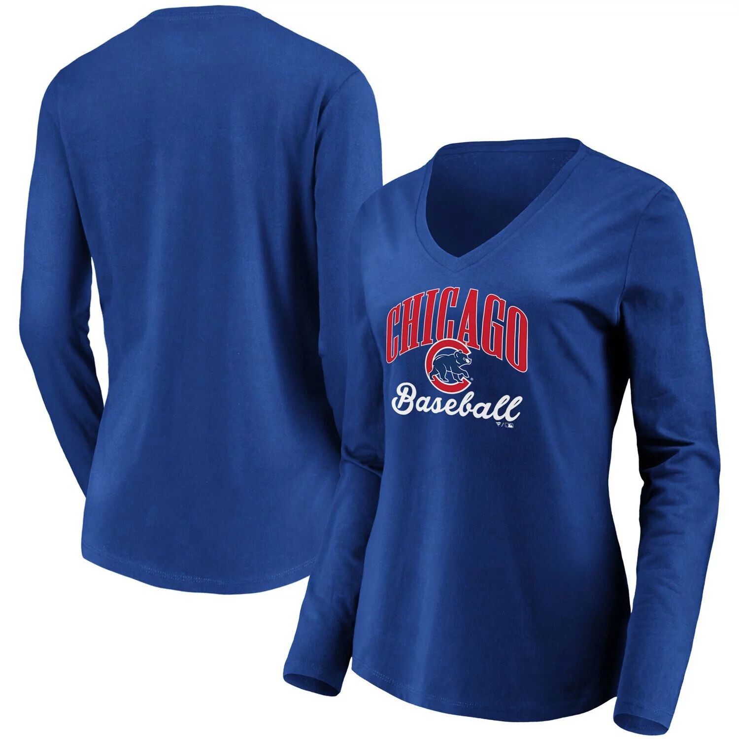 Женская футболка Fanatics Royal Chicago Cubs Victory с v-образным вырезом и длинными рукавами Fanatics
Женская футболка Fanatics Royal Chicago Cubs Victory с v-образным вырезом и длинными рукавами Fanatics