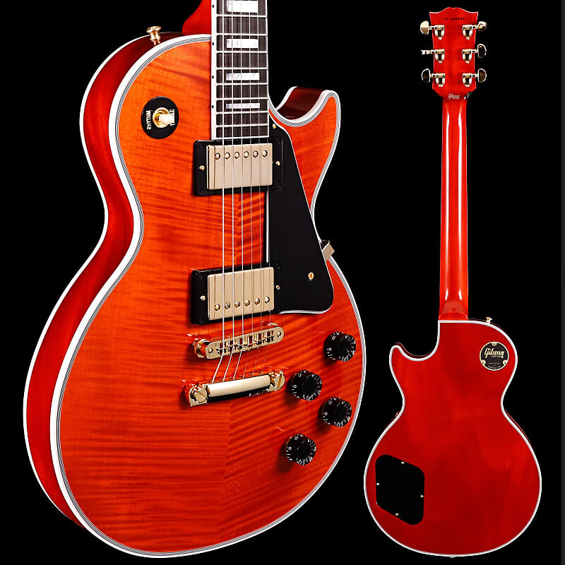 Электрогитара Gibson Les Paul Custom Figured, HAND SELECTED TOP Translucent Orange Flame 9lbs 15.5oz
Электрогитара Gibson Les Paul Custom Figured, HAND SELECTED TOP Translucent Orange Flame 9lbs 15.5oz
