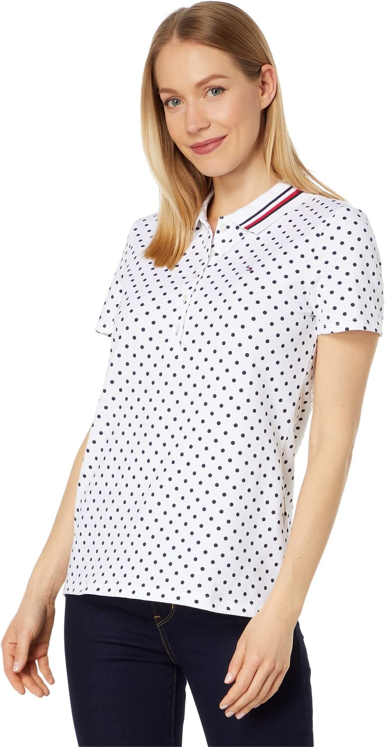 Рубашка-поло Short Sleeve Dot Polo with Global Collar Tommy Hilfiger, цвет Bright White/Sky Captain
Рубашка-поло Short Sleeve Dot Polo with Global Collar Tommy Hilfiger, цвет Bright White/Sky Captain