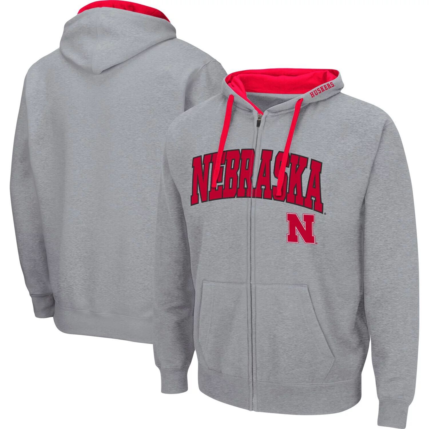 Мужская толстовка с молнией во всю длину Colosseum Heathered Grey Nebraska Huskers Arch & Logo 2.0
Мужская толстовка с молнией во всю длину Colosseum Heathered Grey Nebraska Huskers Arch & Logo 2.0