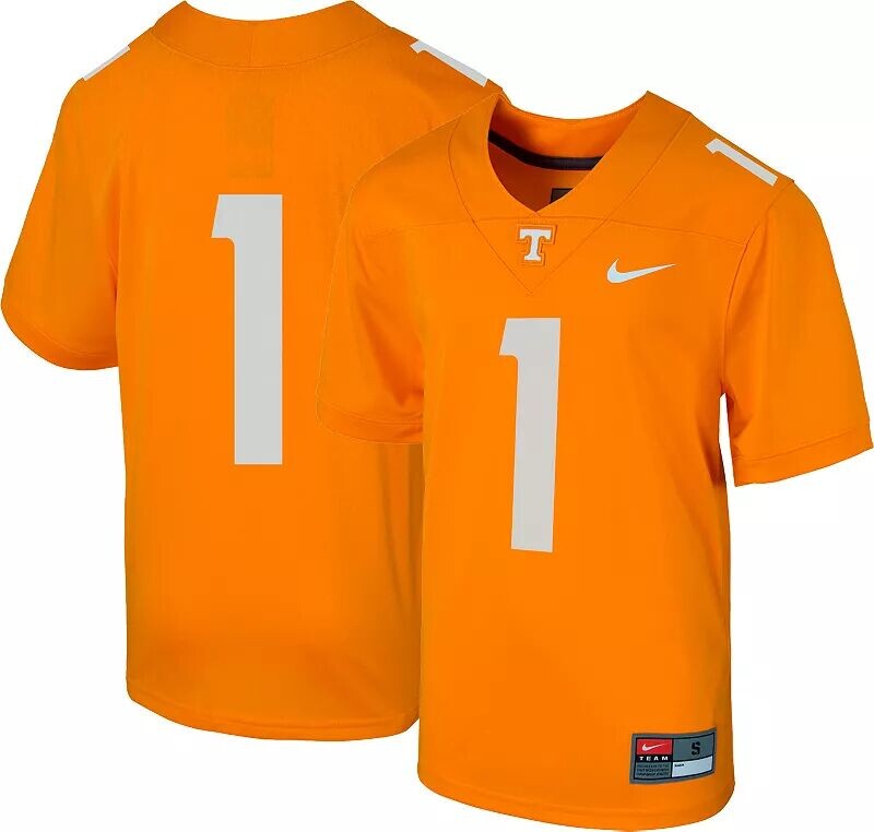 Реплика футбольной майки Tennessee Volunteers #1 Tennessee Orange для мальчиков Nike
Реплика футбольной майки Tennessee Volunteers #1 Tennessee Orange для мальчиков Nike