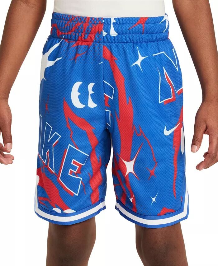 Баскетбольные шорты классического кроя из сетки с принтом Big Boys Dri-FIT DNA Nike, синий
Баскетбольные шорты классического кроя из сетки с принтом Big Boys Dri-FIT DNA Nike, синий