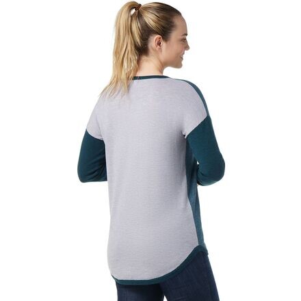 Свитер с цветными блоками Shadow Pine — женский Smartwool, цвет Mist Blue/Twilight Blue Marl
Свитер с цветными блоками Shadow Pine — женский Smartwool, цвет Mist Blue/Twilight Blue Marl