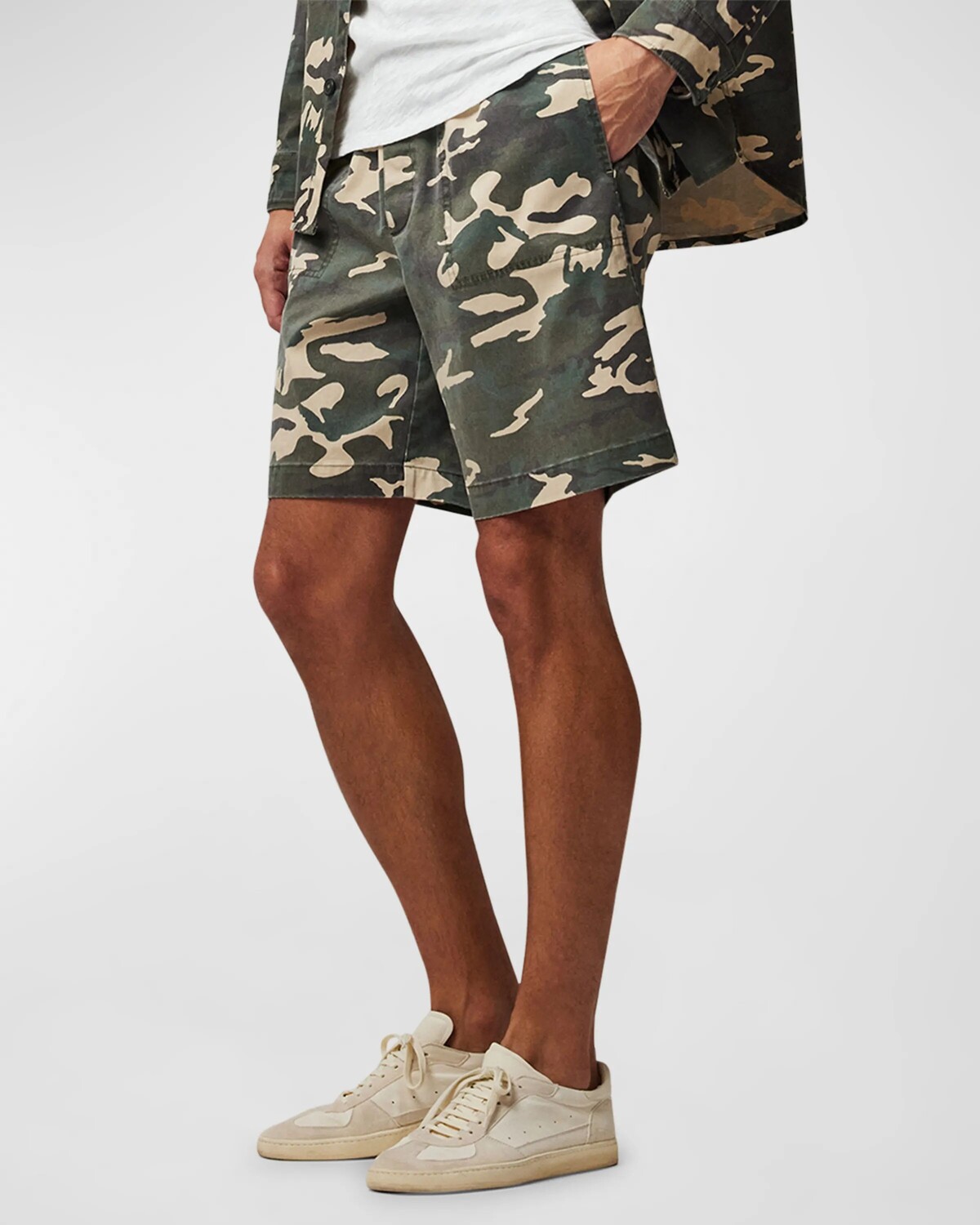 Мужские шорты из твила с камуфляжным принтом ATM Anthony Thomas Melillo, цвет Classic Camo
Мужские шорты из твила с камуфляжным принтом ATM Anthony Thomas Melillo, цвет Classic Camo