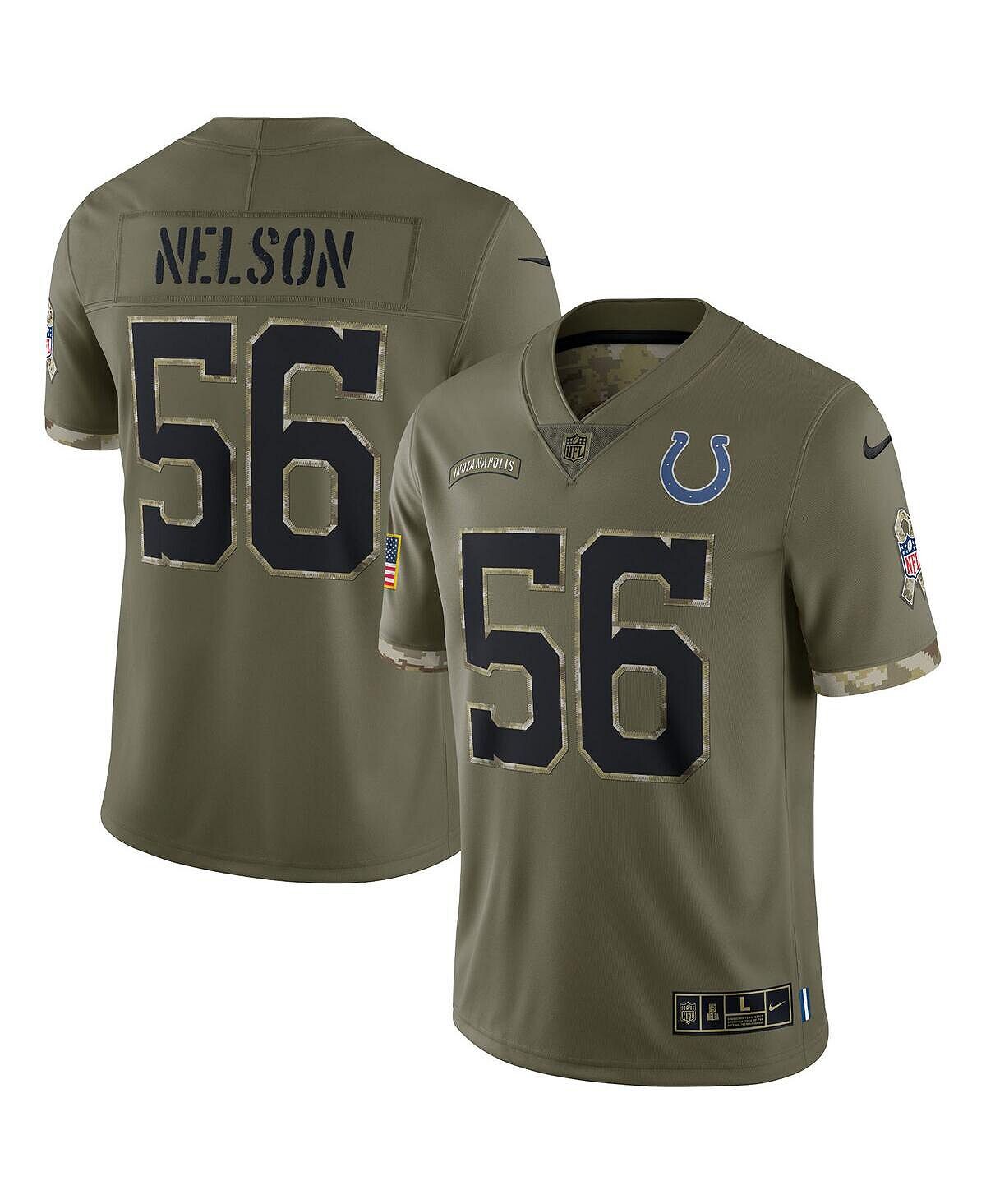 Мужское джерси Quenton Nelson Olive Indianapolis Colts 2022 Salute To Service Limited Nike
Мужское джерси Quenton Nelson Olive Indianapolis Colts 2022 Salute To Service Limited Nike