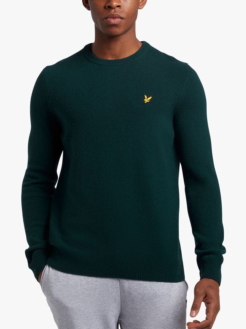 Джемпер с круглым вырезом из смеси овечьей шерсти Lyle & Scott, темно-зеленый меланж
Джемпер с круглым вырезом из смеси овечьей шерсти Lyle & Scott, темно-зеленый меланж