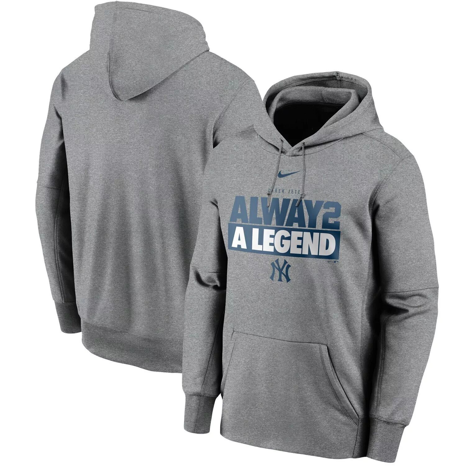Мужская толстовка с капюшоном для мужчин Derek Jeter Heathered Grey New York Yankees, призывник Зала славы MLB 2020 Alway2 A Legend Performance Nike
Мужская толстовка с капюшоном для мужчин Derek Jeter Heathered Grey New York Yankees, призывник Зала славы MLB 2020 Alway2 A Legend Performance Nike