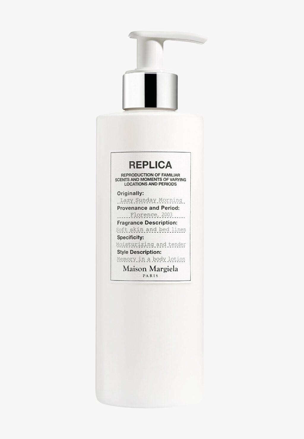 Увлажнение Replica Lazy Sunday Morning Body Lotion Maison Margiela Fragrances, цвет lazy sunday morning
Увлажнение Replica Lazy Sunday Morning Body Lotion Maison Margiela Fragrances, цвет lazy sunday morning