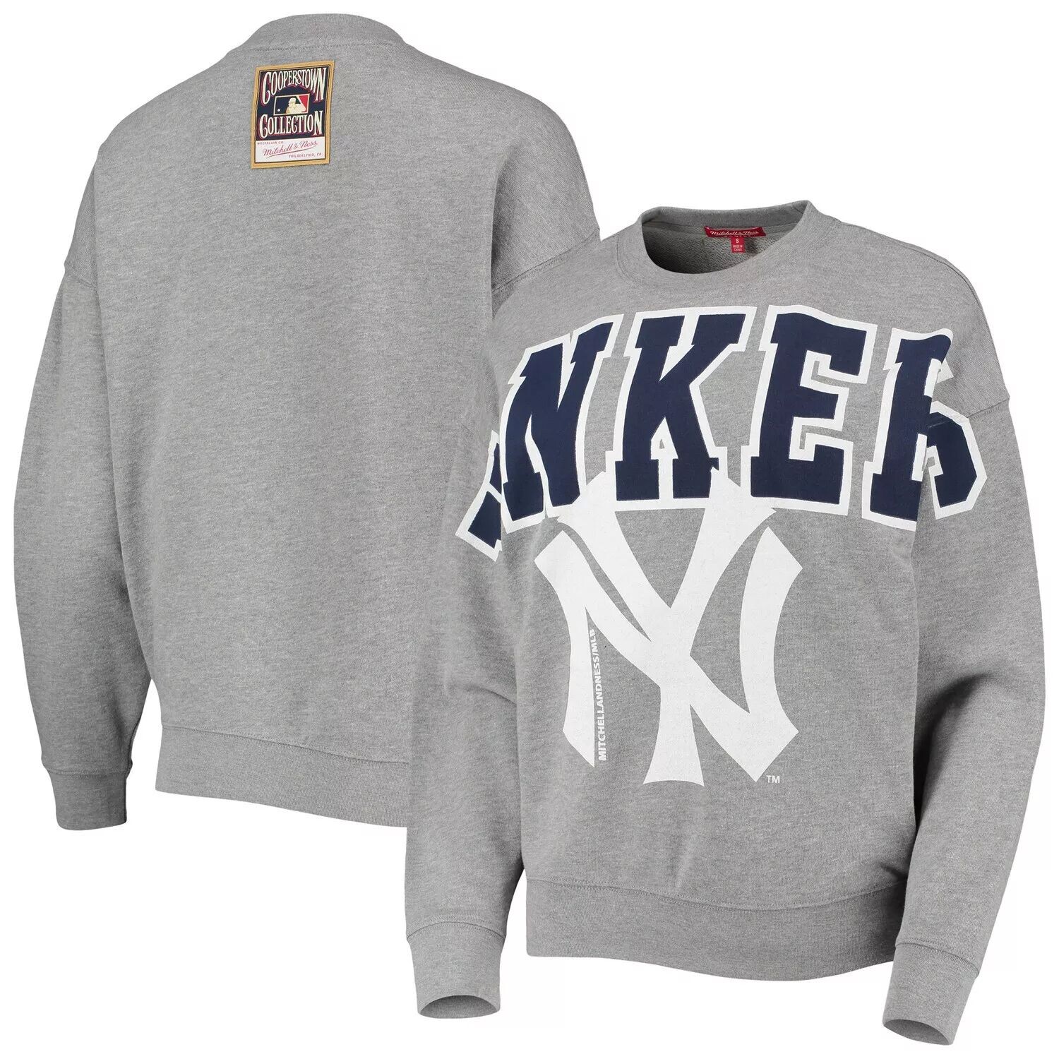 Женский легкий пуловер с логотипом Mitchell & Ness Heathered Grey New York Yankees Cooperstown Collection, толстовка
Женский легкий пуловер с логотипом Mitchell & Ness Heathered Grey New York Yankees Cooperstown Collection, толстовка