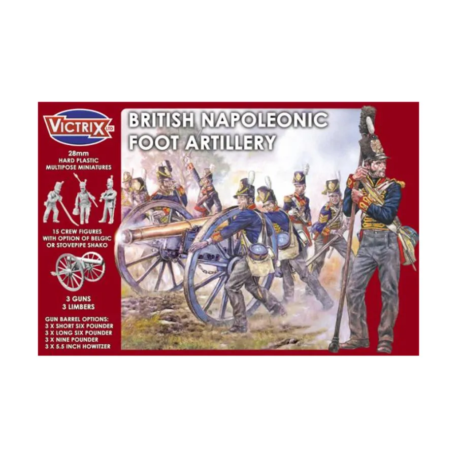 Британская наполеоновская пешая артиллерия, Historical Miniatures - Napoleonic (Victrix) (28mm)
Британская наполеоновская пешая артиллерия, Historical Miniatures - Napoleonic (Victrix) (28mm)