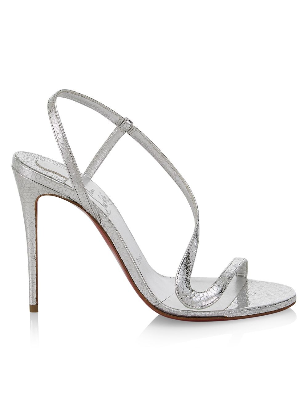 Сандалии Rosalie 100 из металлизированной кожи с ремешком на пятке Christian Louboutin, серебряный
Сандалии Rosalie 100 из металлизированной кожи с ремешком на пятке Christian Louboutin, серебряный