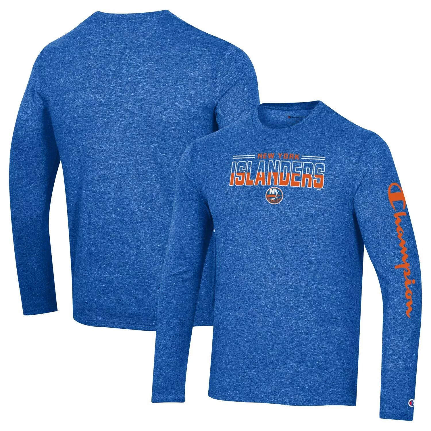 Мужская футболка Heather Royal New York Islanders Tri-Blend с длинными рукавами Champion
Мужская футболка Heather Royal New York Islanders Tri-Blend с длинными рукавами Champion