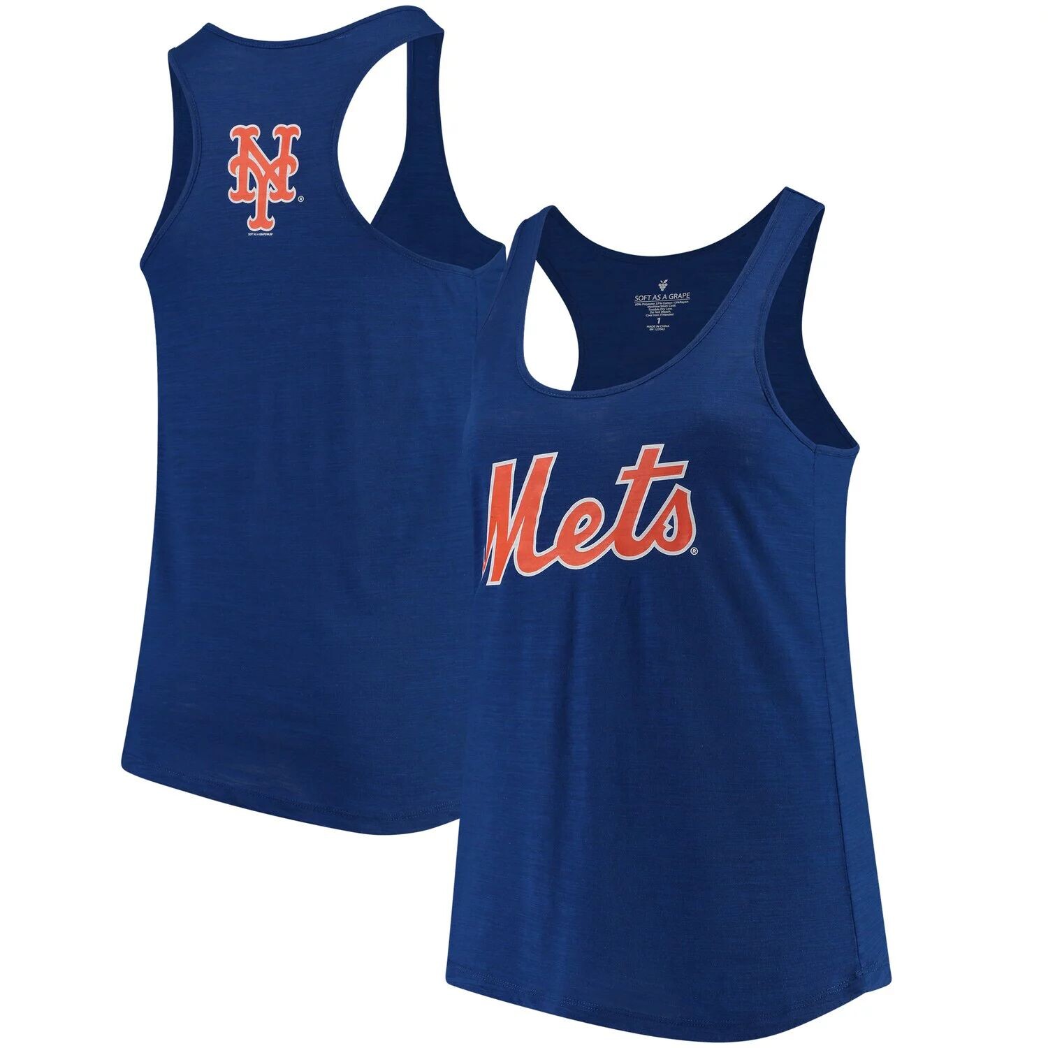 Женская мягкая как виноградина майка больших размеров Royal New York Mets с открытой спиной-борцовкой
Женская мягкая как виноградина майка больших размеров Royal New York Mets с открытой спиной-борцовкой