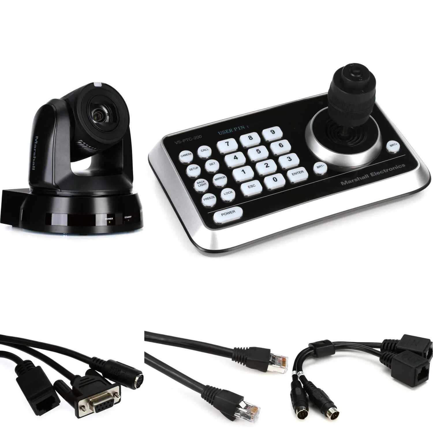 Комплект основных компонентов PTZ-камеры Marshall Electronics CV630-IP 30x UHD30 IP (HEVC)
Комплект основных компонентов PTZ-камеры Marshall Electronics CV630-IP 30x UHD30 IP (HEVC)