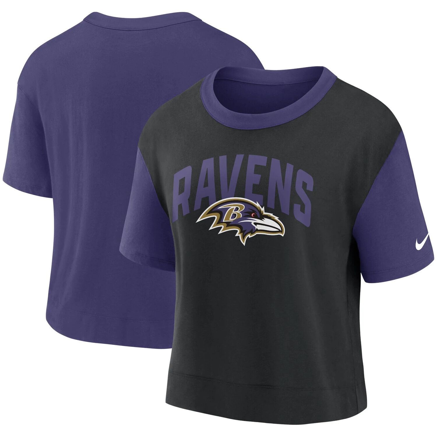 Женская модная футболка с высоким бедром Nike Baltimore Ravens фиолетового/черного цвета Nike, Черный
Женская модная футболка с высоким бедром Nike Baltimore Ravens фиолетового/черного цвета Nike, Черный