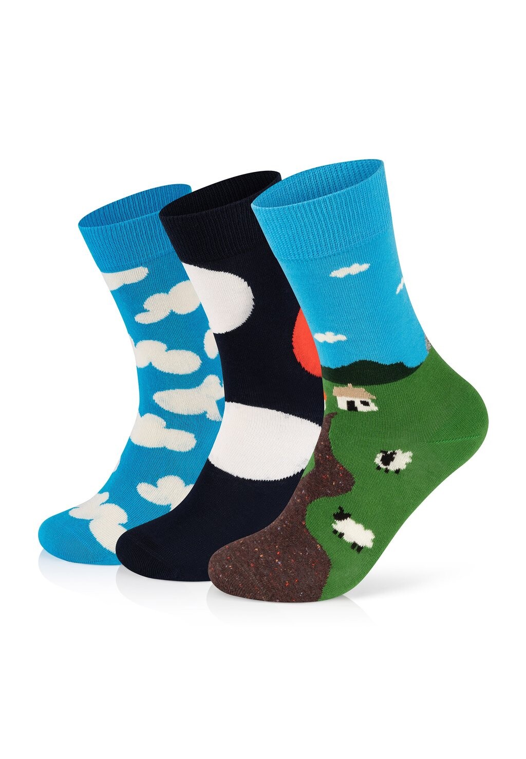 Носки Happy Socks 3-Pack Cloudy-Jumbo Dot-Little House On The Moorland, синий/зеленый/черный
Носки Happy Socks 3-Pack Cloudy-Jumbo Dot-Little House On The Moorland, синий/зеленый/черный